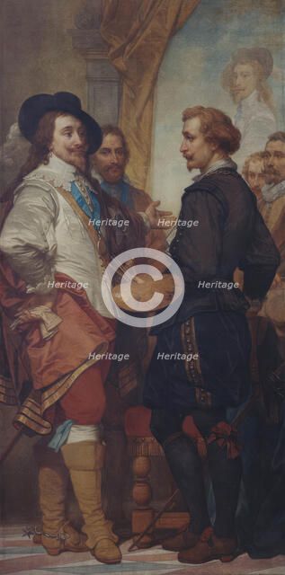 The Painter Anthony van Dyck in London, (c1630s), 1862-1872. Creator: Nicaise de Keyser.