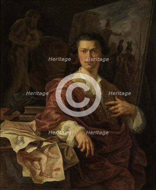 The Painter Andries Lens, 1769-1775. Creator: Willem Jacob Herreyns.