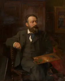 The Painter Albert De Vriendt, late 19th-early 20th century. Creator: Edouard De Jans