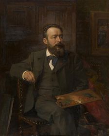 The Painter Albert De Vriendt, late 19th-early 20th century. Creator: Edouard De Jans