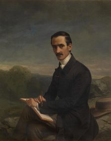 The Painter Alexandre Calame. Creator: Luigi Rubio