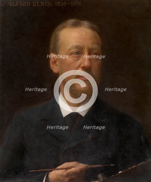 The Painter Alfred Elsen, 1915. Creator: Edouard De Jans.