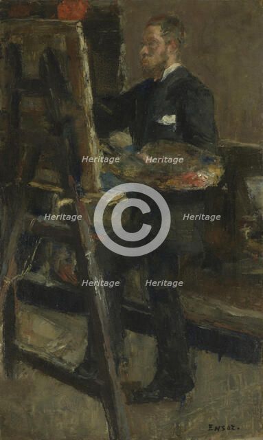 The Painter Alfred William Finch, 1880 or 1882. Creator: James Ensor.