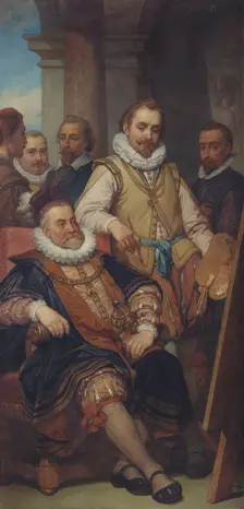 The Painter Bartholomeus Spranger in Vienna, (c1670s), 1862-1872. Creator: Nicaise de Keyser