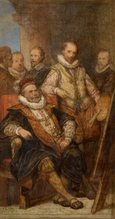 The Painter Bartholomeus Spranger in Vienna, (c1670s), c1860s. Creator: Nicaise de Keyser