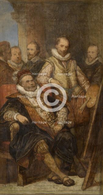 The Painter Bartholomeus Spranger in Vienna, (c1670s), c1860s. Creator: Nicaise de Keyser.