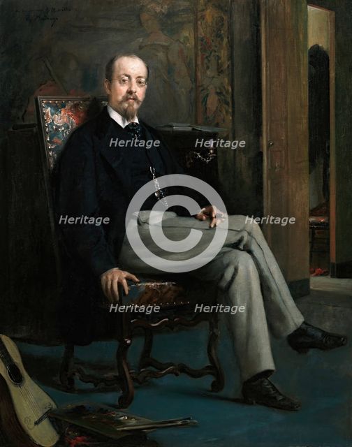 The painter Benito Soriano Murillo, 1863. Creator: Raimundo de Madrazo y Garreta.