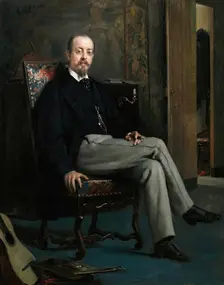 The painter Benito Soriano Murillo, 1863. Creator: Raimundo de Madrazo y Garreta