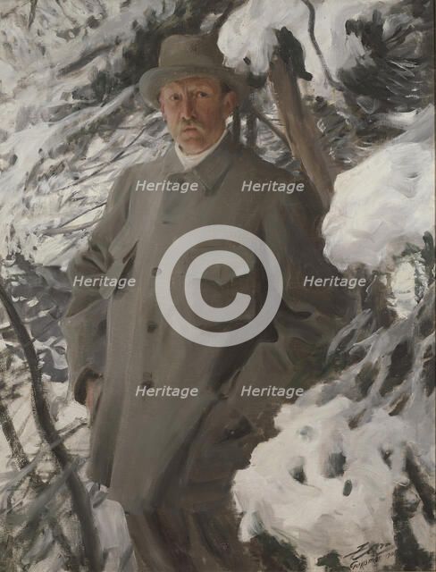 The Painter Bruno Liljefors, 1906. Creator: Anders Leonard Zorn.