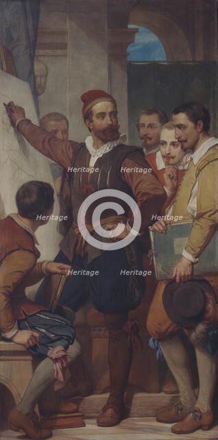 The Painter Denys Calvaert in Bologna, (c1570s), 1862-1872. Creator: Nicaise de Keyser.