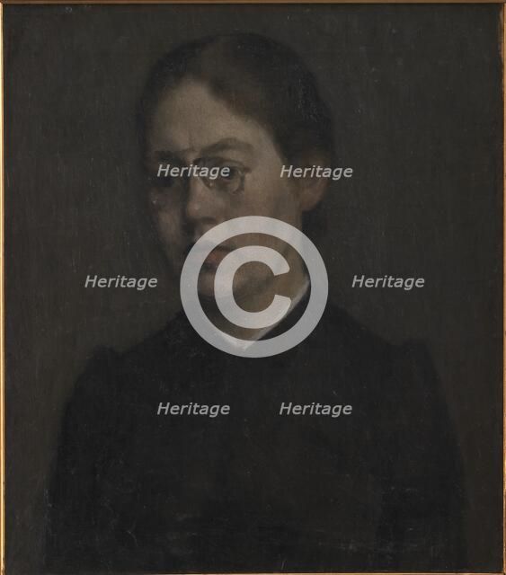 The Painter Elisabeth Wandel, 1890. Creator: Vilhelm Hammershøi.