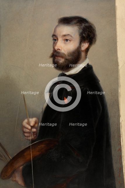 The Painter Eugène François De Block, 1855. Creator: Edouard De Latour.