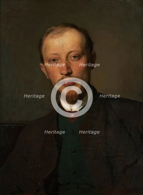 The painter Franz Jaschke, 1887. Creator: Ernst Stohr.