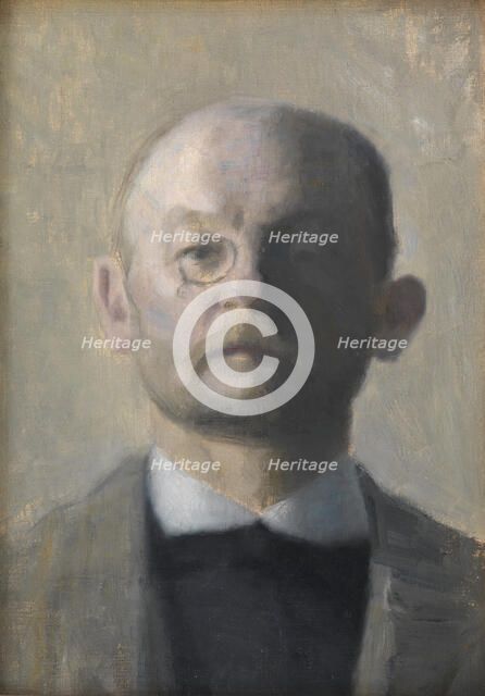 The Painter Kristian Zahrtmann, 1889-1890. Creator: Vilhelm Hammershøi.