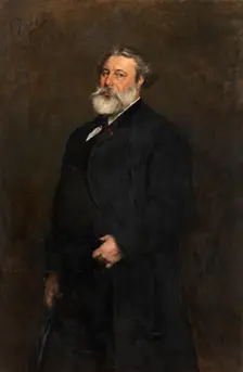 The Painter Henri François Schaefels, 1885. Creator: Eugène Joors