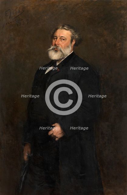 The Painter Henri François Schaefels, 1885. Creator: Eugène Joors.
