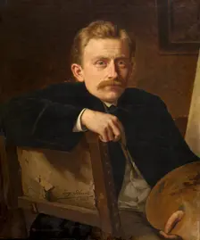 The Painter Hippolyte Van Soom, 1883. Creator: Eugene Siberdt