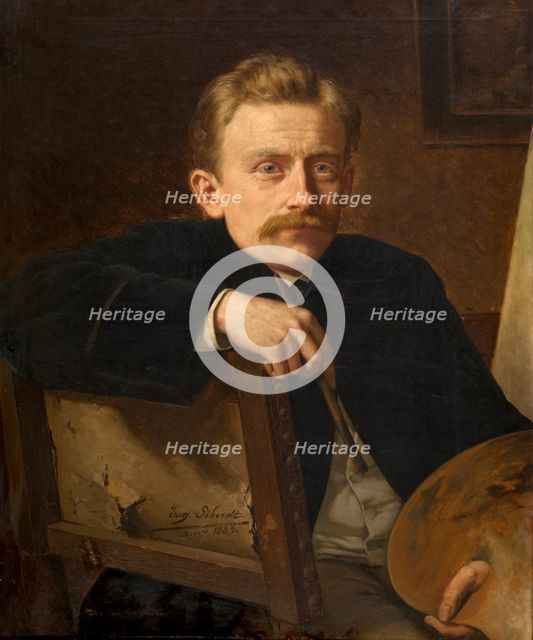 The Painter Hippolyte Van Soom, 1883. Creator: Eugene Siberdt.