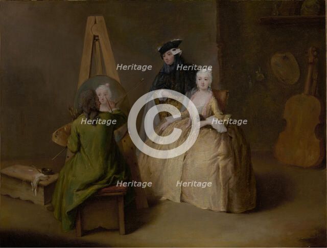 The Painter in His Studio, about 1741-1744. Creator: Pietro Longhi.