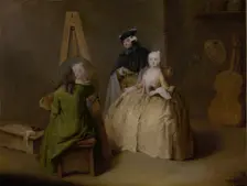 The Painter in His Studio, about 1741-1744. Creator: Pietro Longhi