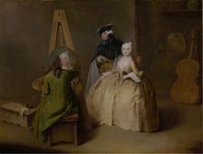 The Painter in His Studio, about 1741-1744. Creator: Pietro Longhi