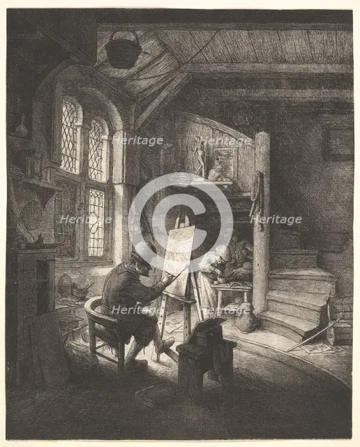 The Painter in His Studio, ca. 1667. Creator: Adriaen van Ostade.