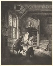 The Painter in His Studio, ca. 1667. Creator: Adriaen van Ostade