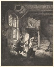 The Painter in His Studio, ca. 1667. Creator: Adriaen van Ostade