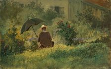 The painter in the garden, ca 1860