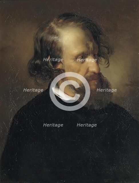 The Painter Josef Kriehuber, 1853. Creator: Friedrich von Amerling.