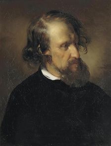 The Painter Josef Kriehuber, 1853. Creator: Friedrich von Amerling