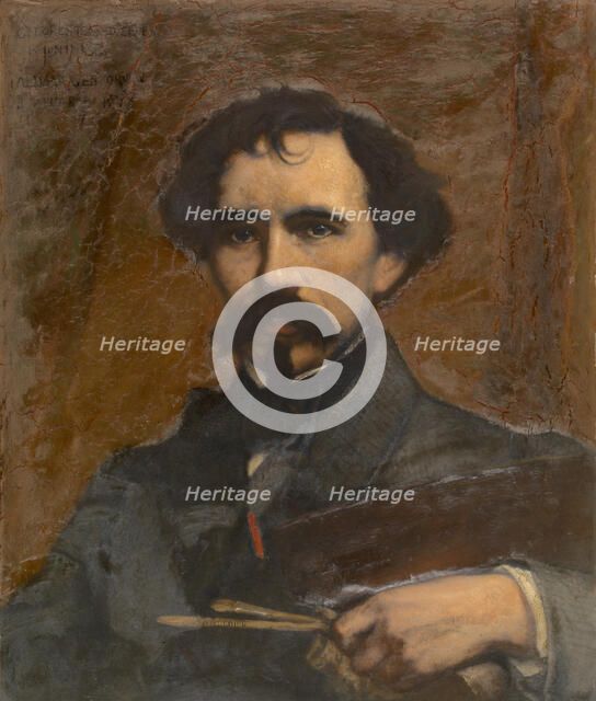 The Painter Joseph Lies, 1866. Creator: Charles Verlat.