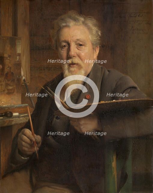 The Painter Jan David Col, 1897. Creator: Pierre Jean van der Ouderaa.