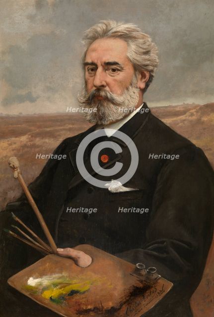 The Painter Jean Pierre François Lamorinière, 1886. Creator: Charles Verlat.