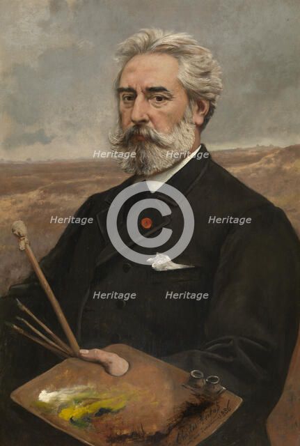 The Painter Jean Pierre François Lamorinière, 1886. Creator: Charles Verlat.