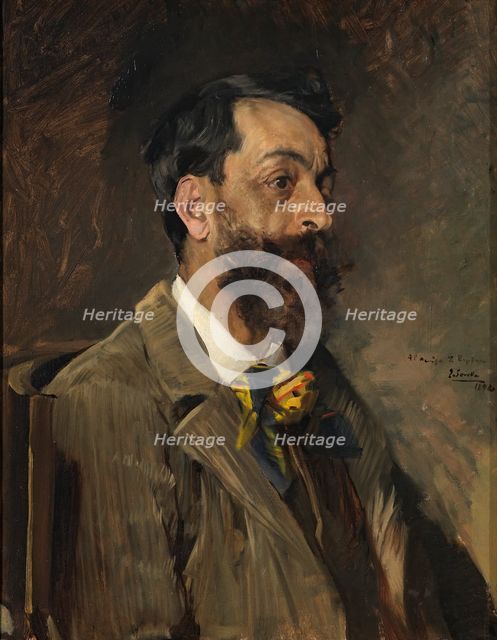 The Painter Juan Espina y Capo, 1892. Creator: Joaquin Sorolla y Bastida.