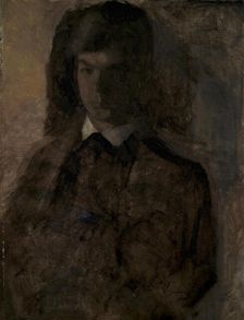 The painter Svend Hammershoi, the artist's brother, 1879-1916. Creator: Vilhelm Hammershoi