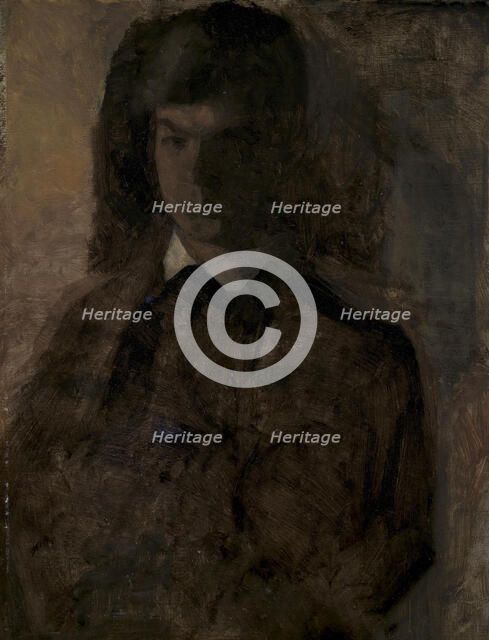 The painter Svend Hammershoi, the artist's brother, 1879-1916. Creator: Vilhelm Hammershoi.