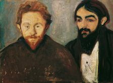 The painter Paul Hermann and the physician Paul Contard, 1897. Creator: Munch, Edvard (1863-1944)