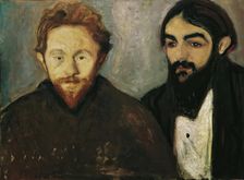 The painter Paul Herrmann and the doctor Paul Contard, 1897. Creator: Edvard Munch