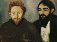 The painter Paul Herrmann and the doctor Paul Contard, 1897. Creator: Edvard Munch