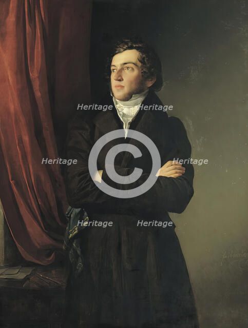 The Painter Robert Theer, 1831. Creator: Friedrich von Amerling.