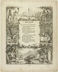 The Painter's Wandering Song, 1837. Creator: Rudolf von Normann