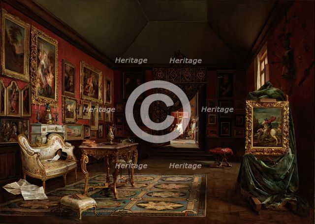 The painter's studio, 1888. Creator: Ignacio de León Escosura.
