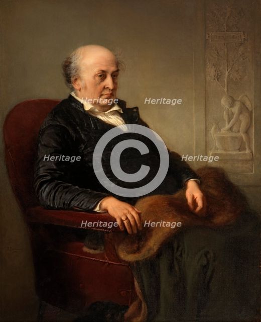 The Painter Wilhelm Schadow, 1860. Creator: Eduard Julius Friedrich Bendemann.