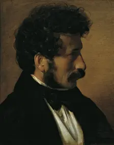 The painter Theodor Alconière, 1836. Creator: Friedrich von Amerling