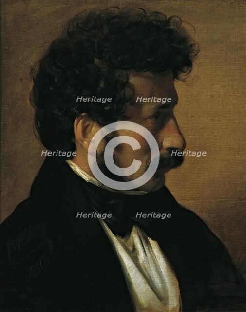 The painter Theodor Alconière, 1836. Creator: Friedrich von Amerling.