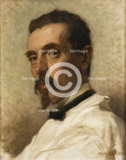 The painter Vicente Poleró y Toledo, 1873. Creator: Federico de Madrazo y Kuntz.