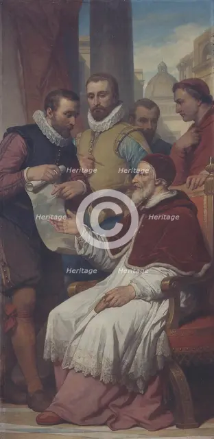 The Painters Matthijs and Paul Bril in Rome, (c1575), 1862-1872. Creator: Nicaise de Keyser.
