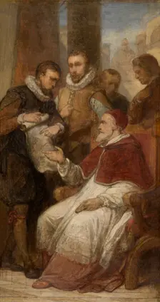 The Painters Matthijs and Paul Bril in Rome, (c1575), 1862-1872. Creator: Nicaise de Keyser